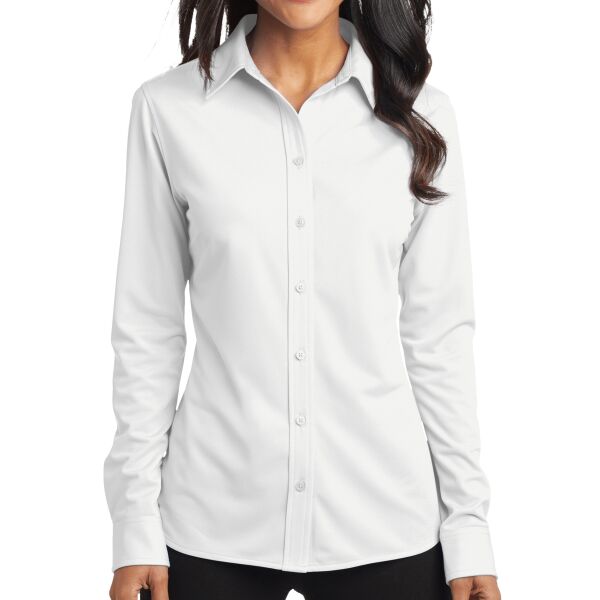 Port Authority L570 Ladies Dimension Knit Dress Shirt Thumbnail