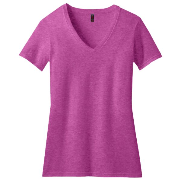 District Made DM1190L Ladies Perfect Blend ™ V Neck Tee Thumbnail