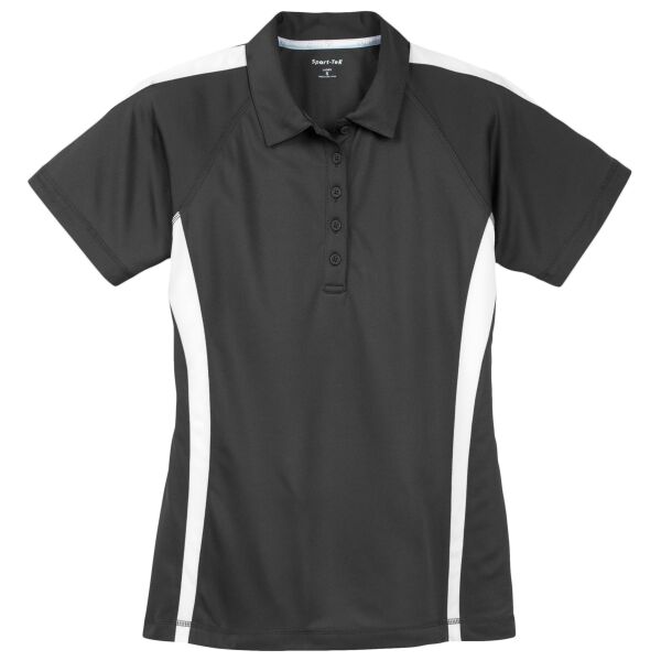 Sport Tek LST685 Ladies PosiCharge Micro Mesh™ Colorblock Polo Thumbnail