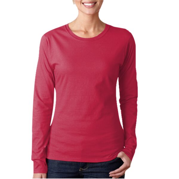 Junior-Fit Softstyle Cotton Long-Sleeve T-Shirt Thumbnail