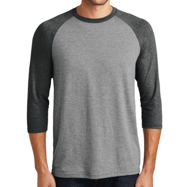 District DM136 Adult Perfect Tri 3/4 Sleeve Raglan Thumbnail
