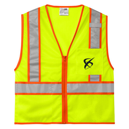 D3/D2 - Corner Stone CSV103 Class 2 Mesh Zippered Two Tone Vest Thumbnail